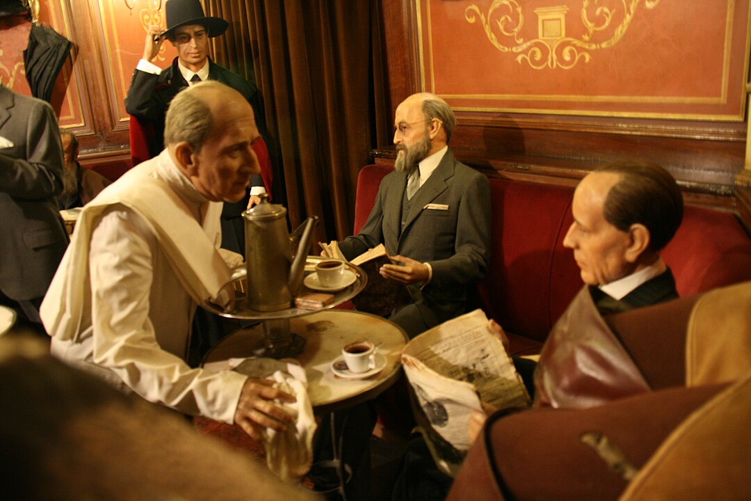 Café Gijón, one of Madrid's most emblematic historic cafés, a meeting point for intellectuals and artists since the early 20th century