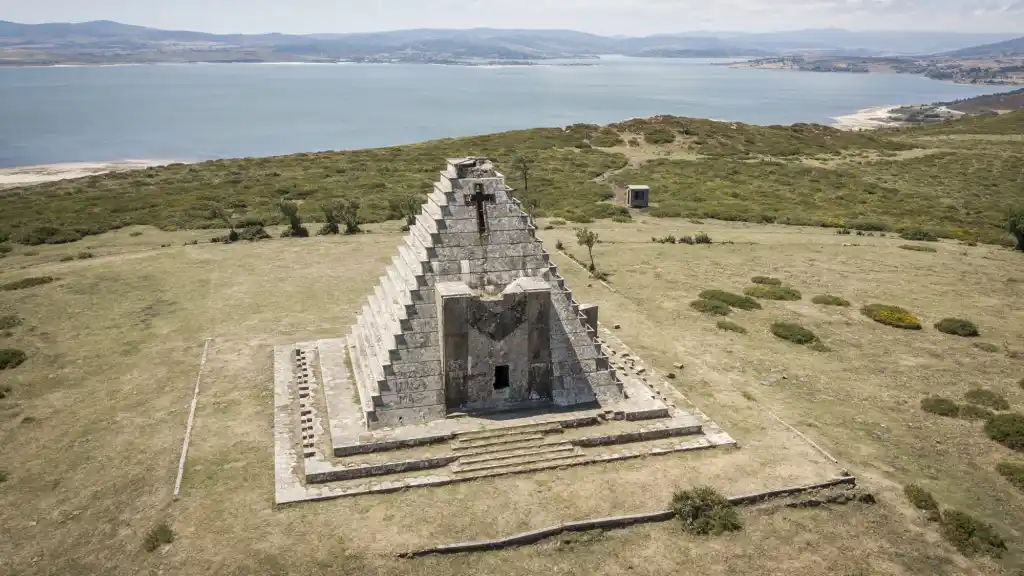 The Pyramid of the Italians, a mausoleum erected to honor Italian soldiers fallen in the Spanish Civil War